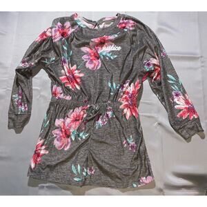 Justice Girl's Multicolor Floral Elastic Waist Sleepwear Romper L 12/14